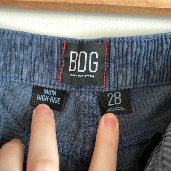 BDG Corduroy Blue High Rise Mom Pants 28 - Picture 4 of 9